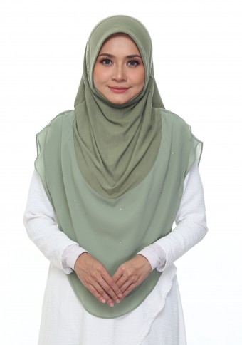 QADEEJA AISYA QX23 PASTEL GREEN