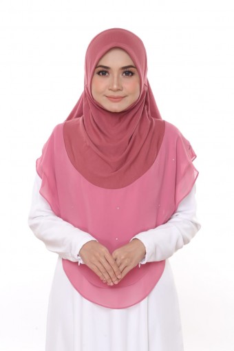 QADEEJA AISYA XL QX18 DARK DUSTY PINK